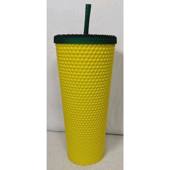 Starbucks Hawaii Exclusive 2020 Pineapple Matte Studded Tumbler Cup 24oz Venti - Picture 3 of 6